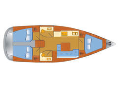 zeilboot Dufour 382 Grand Large - 3 cab Afbeelding 2